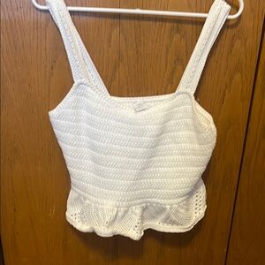 House of Harlow 1960 White Knit Tank Top